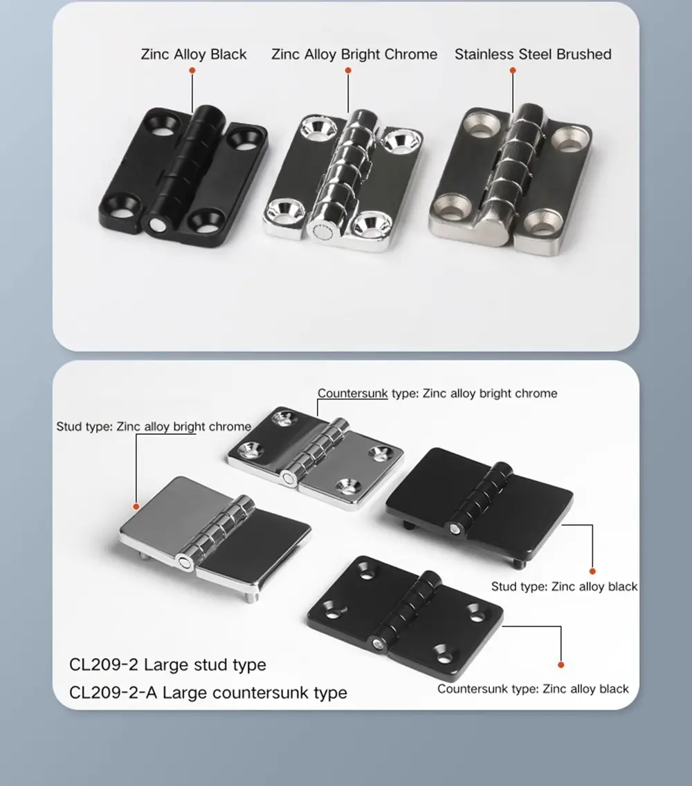 Folding Hinge For Electrical Cabinet And Distribution Box